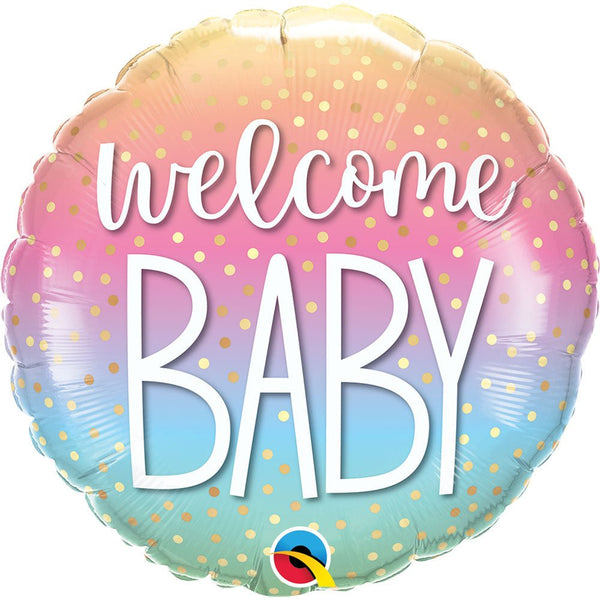 18 inch Welcome Baby Confetti Dots - LA Balloons