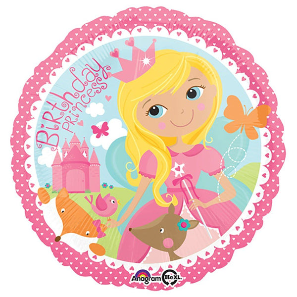 18 inch WOODLAND PRINCESS HAPPY BIRTHDAY - LA Balloons
