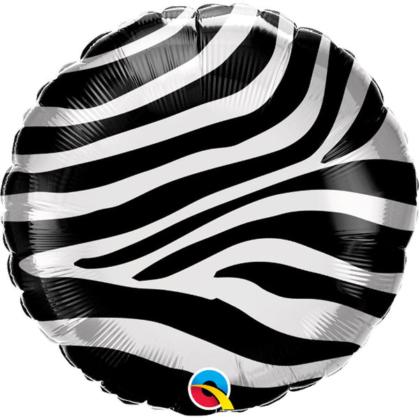 18 inch ZEBRA STRIPES PATTERN - LA Balloons