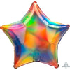 19 inch STAR - IRIDESCENT RAINBOW - LA Balloons