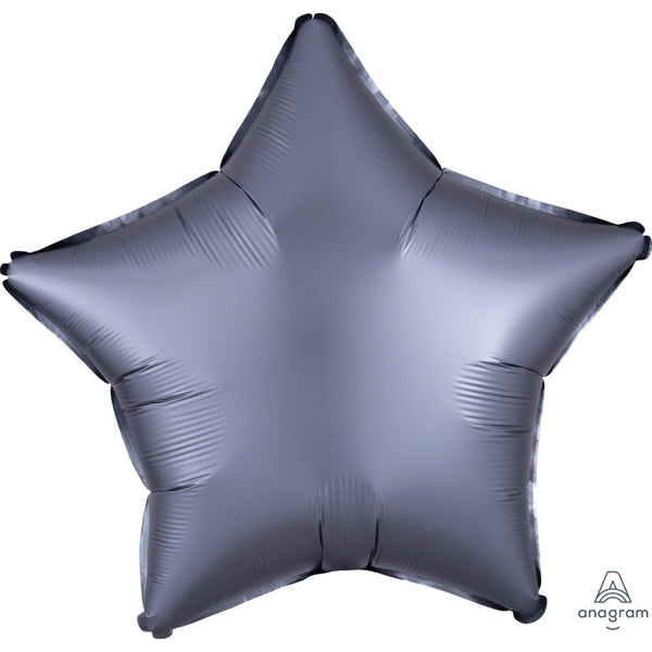 19 inch STAR - SATIN LUXE GRAPHITE - LA Balloons