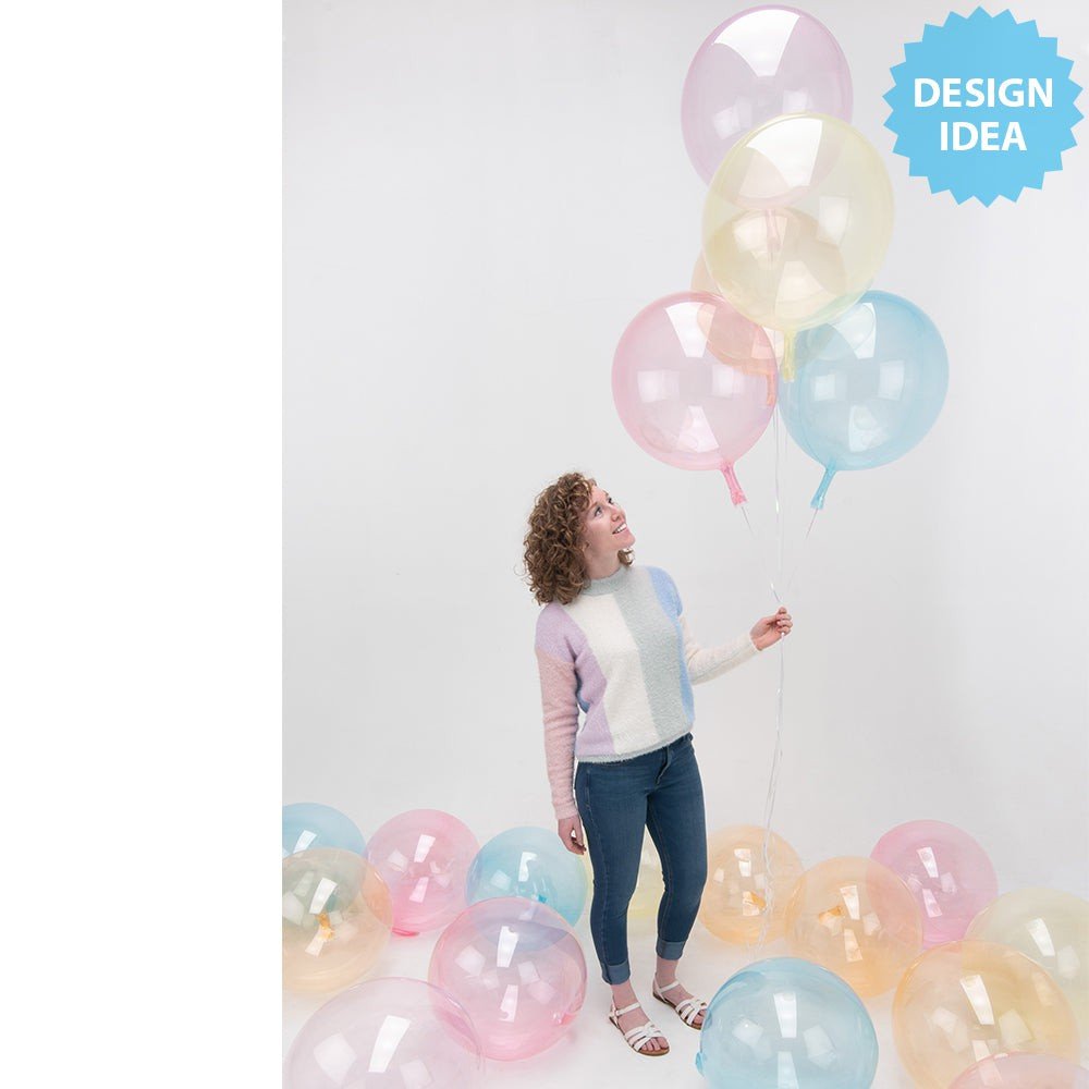 20 inch CRYSTAL CLEARZ - BLUE - LA Balloons