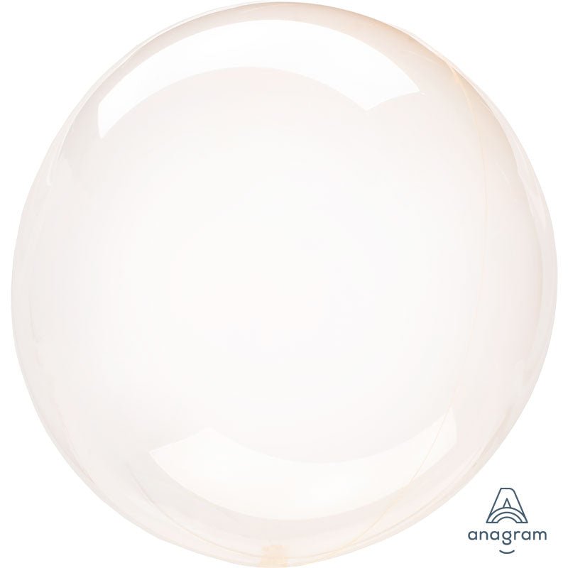 20 inch CRYSTAL CLEARZ - ORANGE - LA Balloons