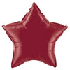 20 inch STAR - BURGUNDY - LA Balloons