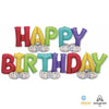 208 inch HAPPY BIRTHDAY DELUXE AIRLOONZ - LA Balloons