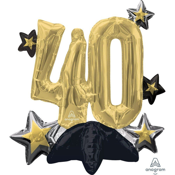21 inch CELEBRATE 40 (AIR - FILL ONLY) - LA Balloons