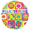 21 inch FELICITATIONS HAPPY FLOWERS - LA Balloons