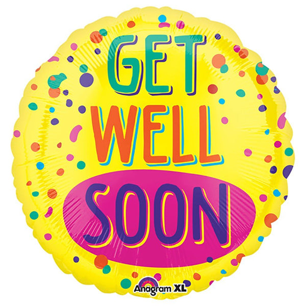21 inch GET WELL SOON PAINT SPLATTER - LA Balloons
