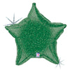 21 inch GREEN HOLOGRAPHIC STAR - LA Balloons