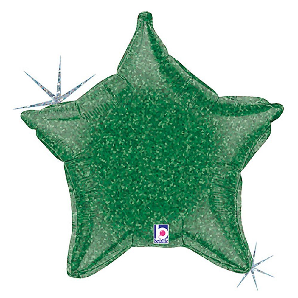 21 inch GREEN HOLOGRAPHIC STAR