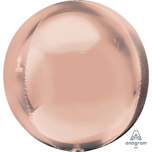 21 inch JUMBO ROSE GOLD ORBZ (3 PK) - LA Balloons