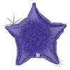 21 inch PURPLE HOLOGRAPHIC STAR - LA Balloons