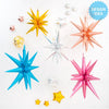 22 inch 3D STAR - BURST ALL - IN - ONE - BUBBLE GUM PINK (AIR - FILL ONLY) - LA Balloons