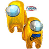 22 inch AMONG US CREWMATE - GOLD (AIR - FILL ONLY) - LA Balloons