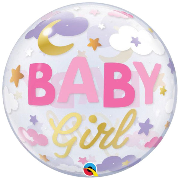 22 inch BUBBLE - BABY GIRL SWEET DREAMS - LA Balloons