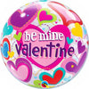 22 inch BUBBLE - BE MINE VALENTINE HEARTS - LA Balloons