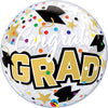 22 inch BUBBLE - CONGRATS GRAD STARS & DOTS - LA Balloons