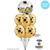 22 inch BUBBLE - CONGRATS GRAD STARS & DOTS - LA Balloons