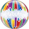 22 inch BUBBLE - CONGRATULATIONS SHOOTING STARS - LA Balloons