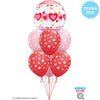 22 inch BUBBLE - LOVE CONNECTED HEARTS - LA Balloons