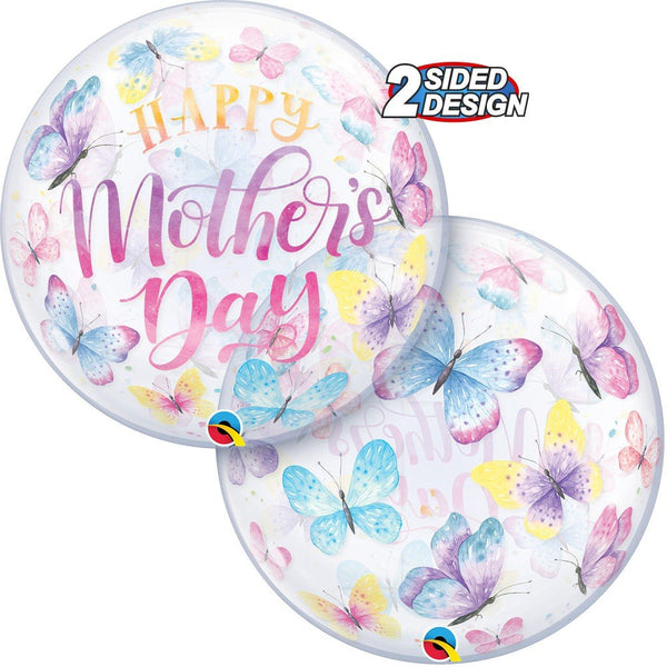 22 inch BUBBLE - MOTHER'S DAY BUTTERFLIES - LA Balloons
