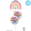 22 inch BUBBLE - MOTHER'S DAY PASTEL STRIPES - LA Balloons