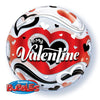 22 inch BUBBLE - TO MY VALENTINE BANNER HEARTS - LA Balloons