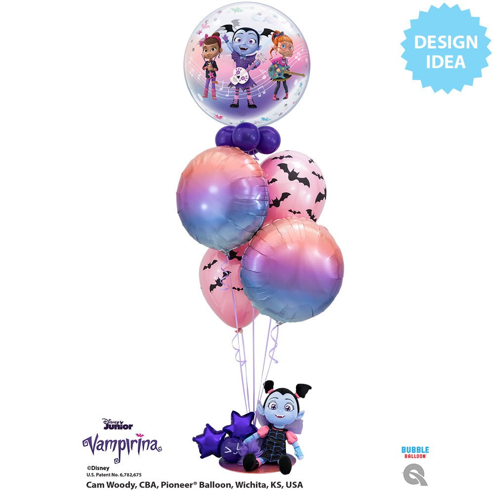 5 Ballons Chantants Vampirina - Thème Vampires, Joue 50 Fois, Anniversaire