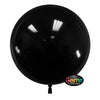 22 inch GEMS BALLOON - RAVEN BLACK (3 PK) - LA Balloons