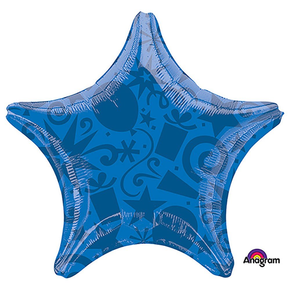 22 inch STAR - FESTIVE BLUE