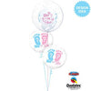 24" DECO BUBBLE - BABY FOOTPRINTS - LA Balloons