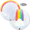 24 inch DECO BUBBLE - RAINBOW CLOUDS - LA Balloons