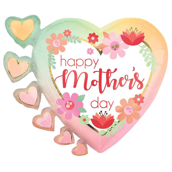 24 inch HAPPY MOTHER'S DAY FILTERED OMBRE - LA Balloons