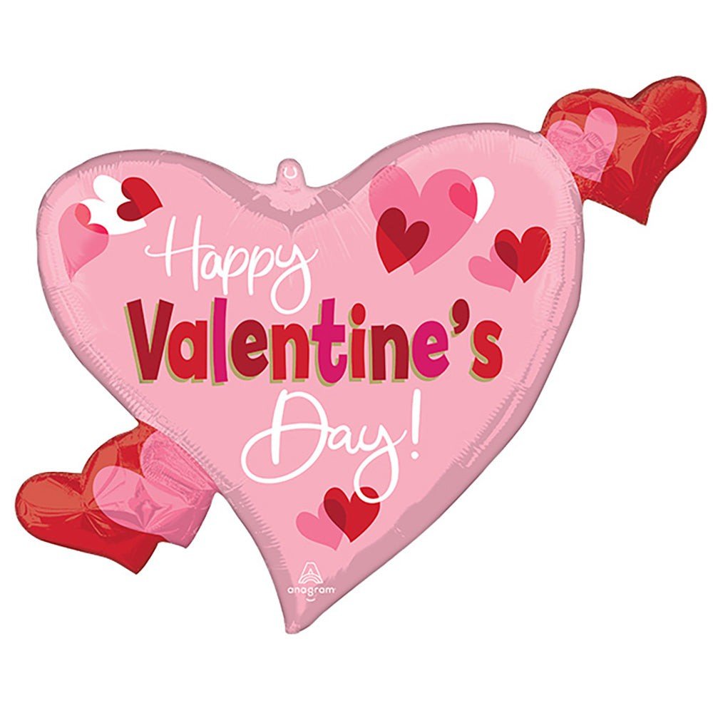 24 inch HAPPY VALENTINE'S DAY PLAYFUL SWIRLY HEART