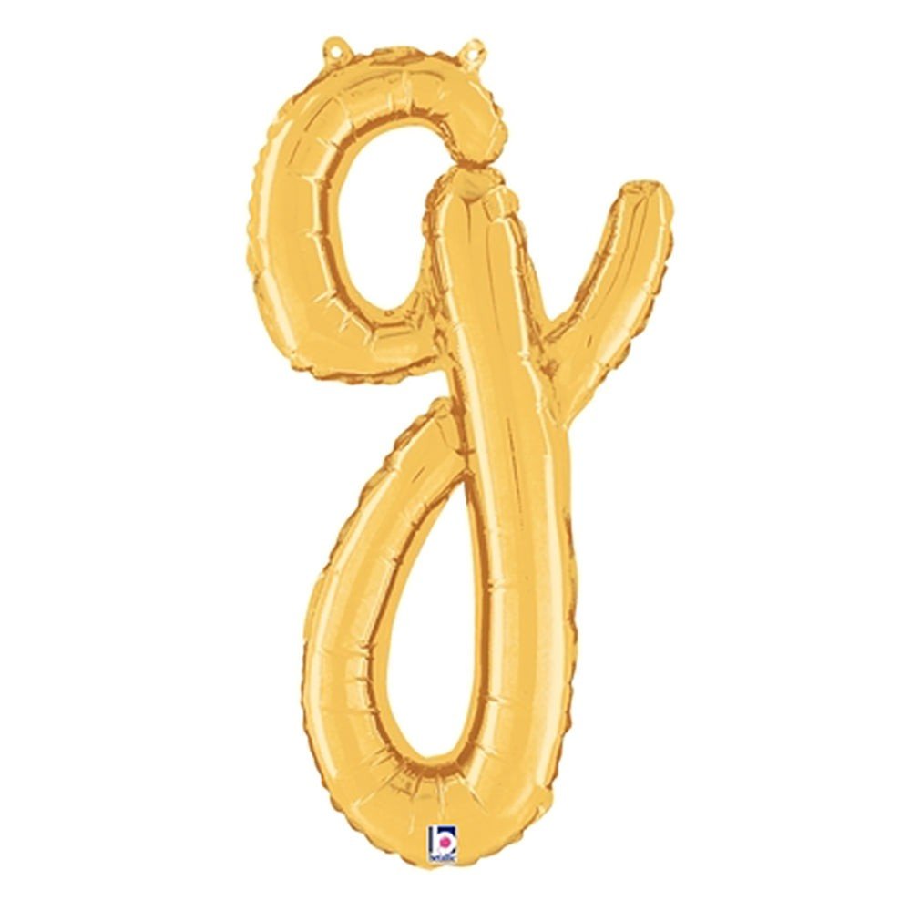 24 inch SCRIPT LETTER G GOLD (AIR-FILL ONLY)