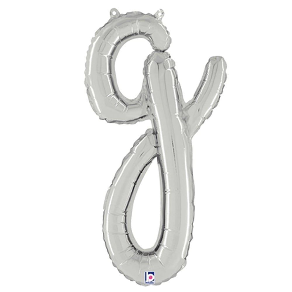24 inch SCRIPT LETTER G SILVER (AIR-FILL ONLY)