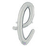 24 inch SCRIPT LETTER L SILVER (AIR - FILL ONLY) - LA Balloons