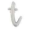 24 inch SCRIPT LETTER T SILVER (AIR - FILL ONLY) - LA Balloons