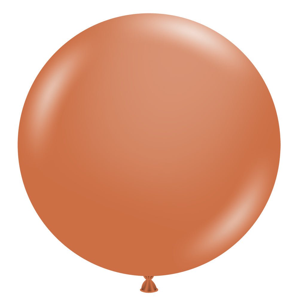 24 inch TUFTEX BURNT ORANGE - LA Balloons