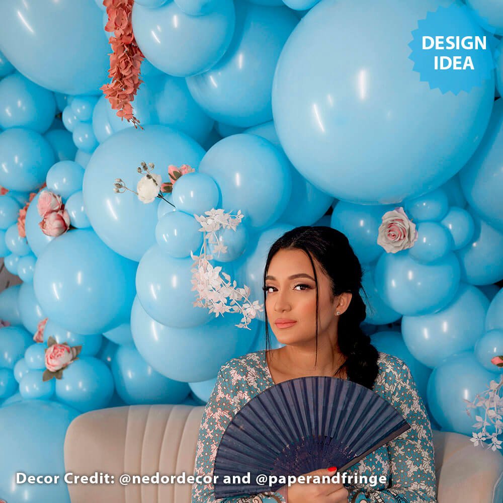 24 inch TUFTEX MONET PASTEL BLUE - LA Balloons