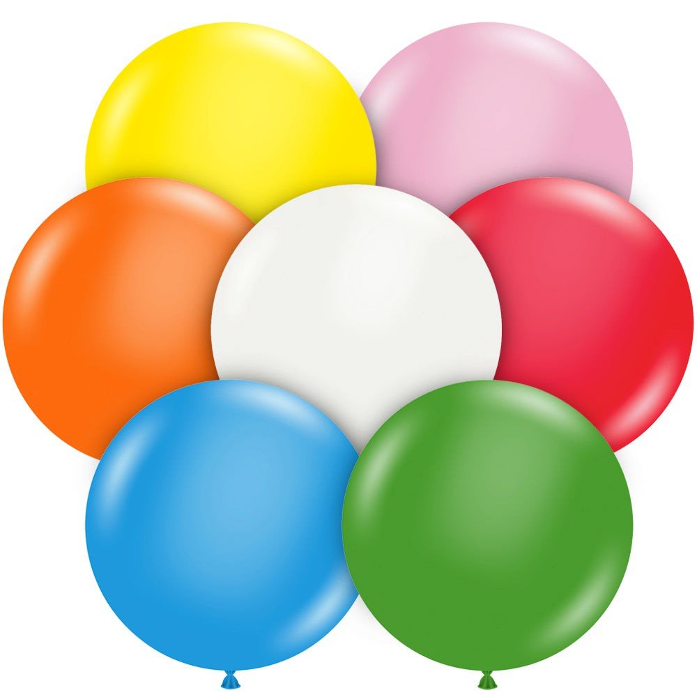 24 inch TUFTEX STANDARD ASSORTMENT WITH WHITE - LA Balloons