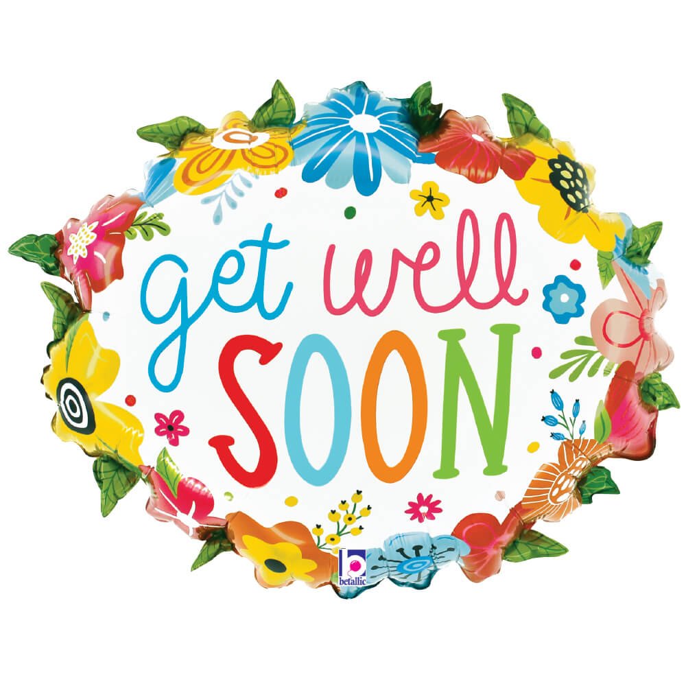 25 inch GET WELL FLORAL WREATH