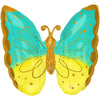 25 inch MINT & YELLOW BUTTERFLY - LA Balloons