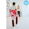 26 inch HAPPY VALENTINE'S DAY SATIN PAINTED FLOWERS - LA Balloons