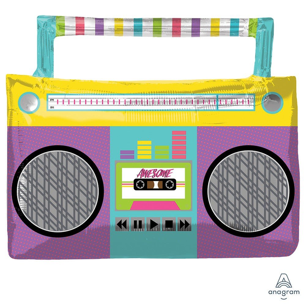 27 inch AWESOME PARTY BOOM BOX - LA Balloons