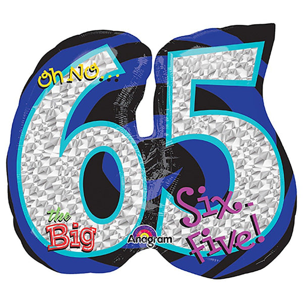 27 inch OH NO! IT'S MY BIRTHDAY 65 - LA Balloons