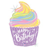 27 inch PASTEL BIRTHDAY CUPCAKE - LA Balloons