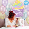 27 inch PASTEL BIRTHDAY CUPCAKE - LA Balloons