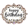 27 inch SATIN LEOPARD BIRTHDAY - LA Balloons