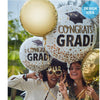 28 inch CONGRATS GRAD GOLD GLITTER - LA Balloons